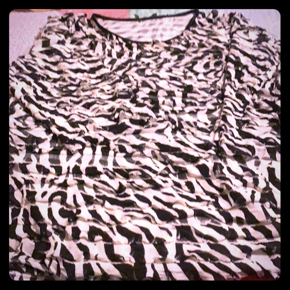 Black &White Blouse